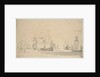 English ships, a ketch and a galliot in a light breeze, June 1673? by Willem van de Velde the Elder