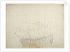Portrait of an English third-rate, about 60 guns by Willem van de Velde the Elder