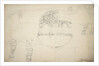 Sketch plan of the stern by Willem Van de Velde the Younger