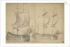 An English third-rate and fourth-rate under easy sail by Willem van de Velde the Elder