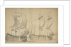 An English third-rate and fourth-rate under easy sail by Willem van de Velde the Elder