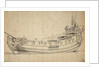 Portrait of the 'Charlotte' by Willem Van de Velde the Younger