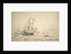 The 'Rupert' and other commands of Captain Wyborne by Willem Van de Velde the Younger