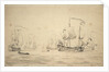 The 'Rupert' and other commands of Captain Wyborne by Willem Van de Velde the Younger