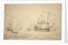 The 'Rupert' and other commands of Captain Wyborne by Willem Van de Velde the Younger