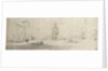 A galliot in light airs and several barges by Willem van de Velde the Elder