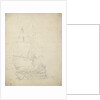 An English ship becalmed by Willem Van de Velde the Younger