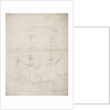 An English two-decker before the wind by Willem Van de Velde the Younger