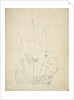 An English ship drying sails by Willem Van de Velde the Younger