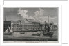 View of the New Custom House, taken from the river Thames by Richard Holmes Laurie