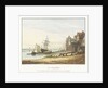 View of the bank of the Somme at St Valery by Richard Parkes Bonington