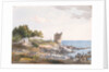 Blue jackets landing artillery and ammunition on Corsica by unknown
