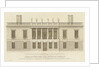 The Elevation of the Queens House to the Park at Greenwich Invented by Inigo Jones 1639 by Colen Campbell