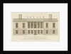 The Elevation of the Queens House to the Park at Greenwich Invented by Inigo Jones 1639 by Colen Campbell