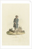 'England - Plate 12.' A Greenwich Pensioner with wooden leg leaning on a stick by John Murray