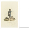 'England - Plate 12.' A Greenwich Pensioner with wooden leg leaning on a stick by John Murray