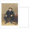 Portrait of Greenwich Pensioner, seated with clay pipe and tankard by Henry Dawe