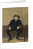 Portrait of Greenwich Pensioner, seated with clay pipe and tankard by Henry Dawe