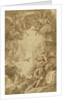 Drawing for the engraving by C. du Bosc in the bible of the Royal Naval College Chapel by James Thornhill