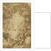 Drawing for the engraving by C. du Bosc in the bible of the Royal Naval College Chapel by James Thornhill