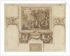 The Painted Hall, Greenwich Hospital: sketch for George I landing at Greenwich on the north wall, upper hall by James Thornhill