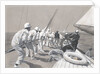 A pull on the main sheet on board 'Brynhild', winner of the Kings Cup by Charles M. Padday