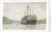 The 'Implacable' at Falmouth by Henry Scott Tuke