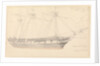 Annotated drawing of 'Larkin's East Indiaman, April 27th (Thursday) 1843' by John Christian Schetky