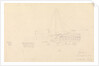 Drawing of the hull and stern of the 'Larkins', East Indiaman, 1843 by John Christian Schetky