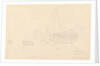 Drawing of the hull and stern of the 'Larkins', East Indiaman, 1843 by John Christian Schetky