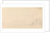 Drawing of Parmiters? Dry dock Portsmouth harbour ,1813 by John Christian Schetky