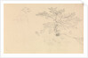 Study of a dog wearing collar and of tree branches by John Christian Schetky