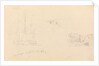 Slight sketch of 'Newcastle' frigate at Spithead by John Christian Schetky