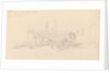 Drawing of Round Tower, Portsmouth harbour, 10 April 1815 by John Christian Schetky