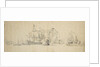 A council of war in the Dutch fleet, May 1665? by Willem Van de Velde the Younger