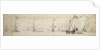A states yacht under sail and ships at anchor by Willem Van de Velde the Younger