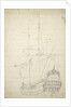 Portrait of the 'Ijlst', built 1653, 30 guns, last mentioned 1666 by Willem Van de Velde the Younger