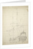 Portrait of the 'Ijlst', built 1653, 30 guns, last mentioned 1666 by Willem Van de Velde the Younger