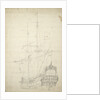 Portrait of the 'Ijlst', built 1653, 30 guns, last mentioned 1666 by Willem Van de Velde the Younger