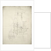 Portrait of the 'Overijssel'. Built 1650. 30-guns. Obsolete 1686 by Willem Van de Velde the Younger
