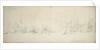 De Ruyter joining Tromp's fleet in the North Sea, 8-18 August 1665 by Willem van de Velde the Elder