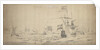 A Dutch Fleet lying-to in a breeze: a council-of-war by Willem van de Velde the Elder