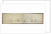 Dutch fleet at sea panorama (unfinished) by Willem van de Velde the Elder