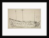 Portrait of a two-decker by Willem Van de Velde the Younger