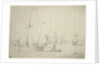 An English galliot close-hauled in a light breeze by Willem van de Velde the Elder