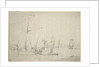 An English galliot close-hauled in a light breeze by Willem van de Velde the Elder