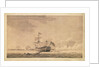 'Queen' on 1 June 1794 at noon, during the Battle of the Glorious First of June by Robert Cleveley