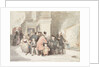 Sketch for 'A Tale of Trafalgar' showing a Greenwich pensioner, a Chelsea pensioner and other visitors in the Painted Hall by John Burnet