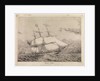 Emily Jane opium clipper ship (shown off China coast 1845) by F G Hely