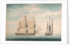 Commencement of the action between the 'Crescent' and 'La Reunion' off Cape Barfleur 20 October 1793 by William Nepecker Juste